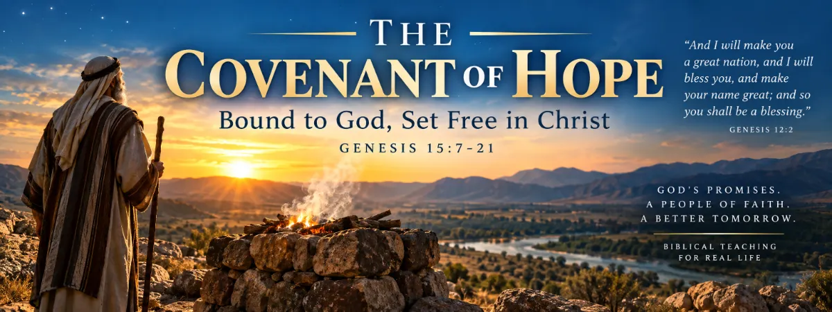 The Covenant of Hope — Genesis 15:7-21, Bound to God, Set Free in Christ