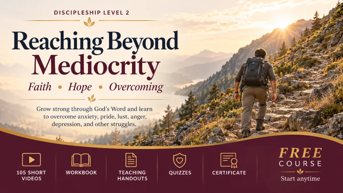 Reaching Beyond Mediocrity: Faith’s Triumph Over Temptation course
