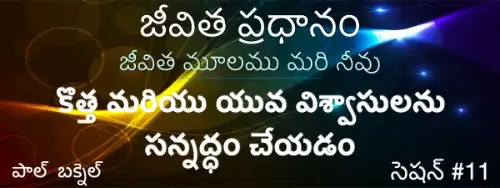 11) పరిపక్వత కోసం యువ విశ్వాసులకు శిక్షణ (28–30) — Telugu Life Core session