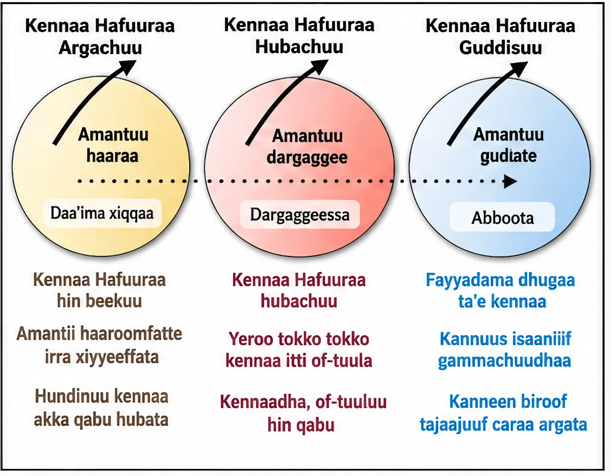 Kennaawwan hafuuraa sadarkaa guddina Kiristaanaa keessatti