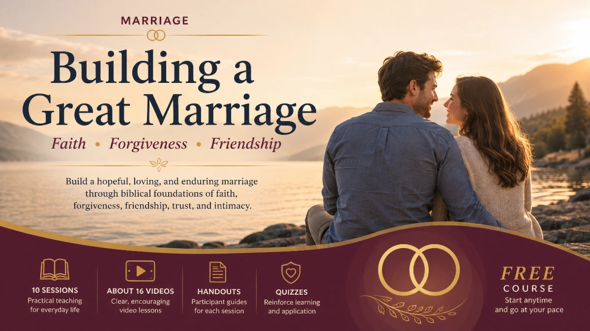 Building a Great Marriage: Faith, Forgiveness, and Friendship course